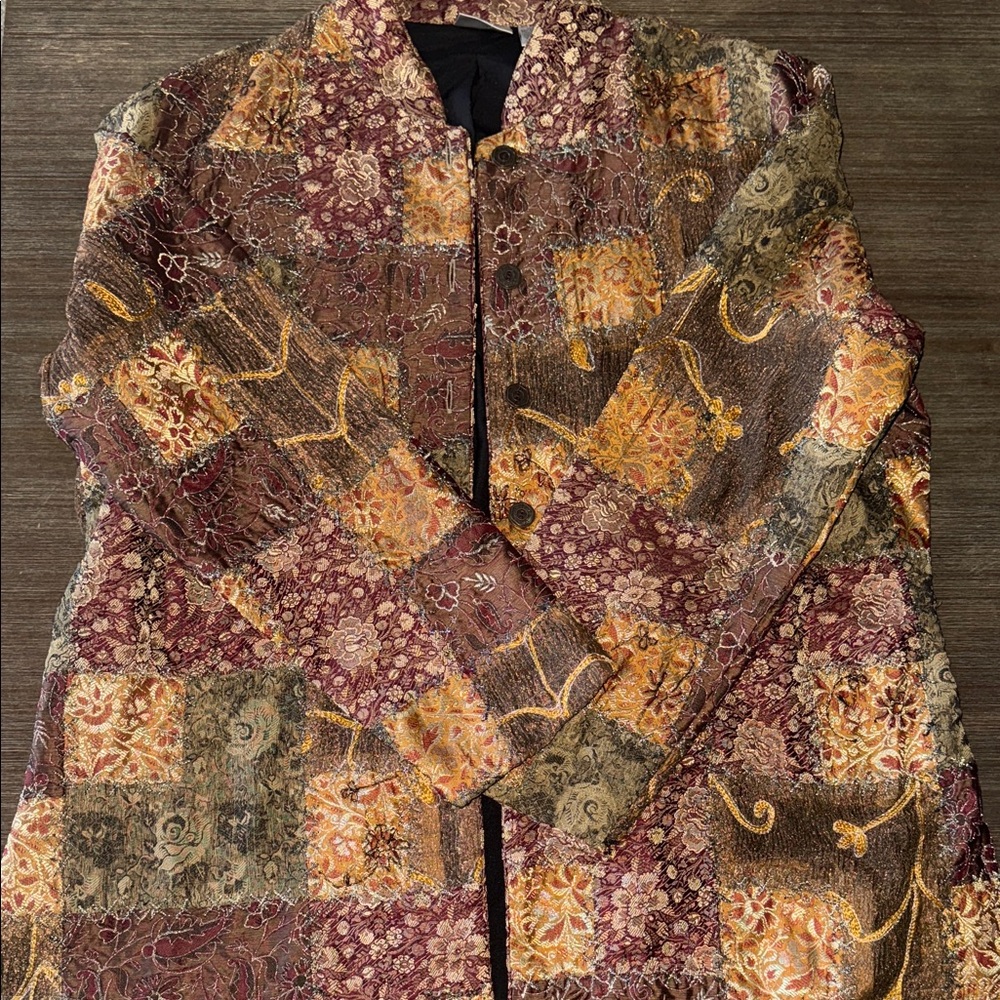 Chico’s patchwork quilted jacket - image 2